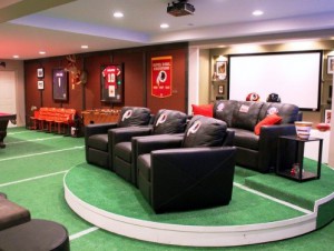 Transformez votre garage en salle de visionnement pour les matchs de football
